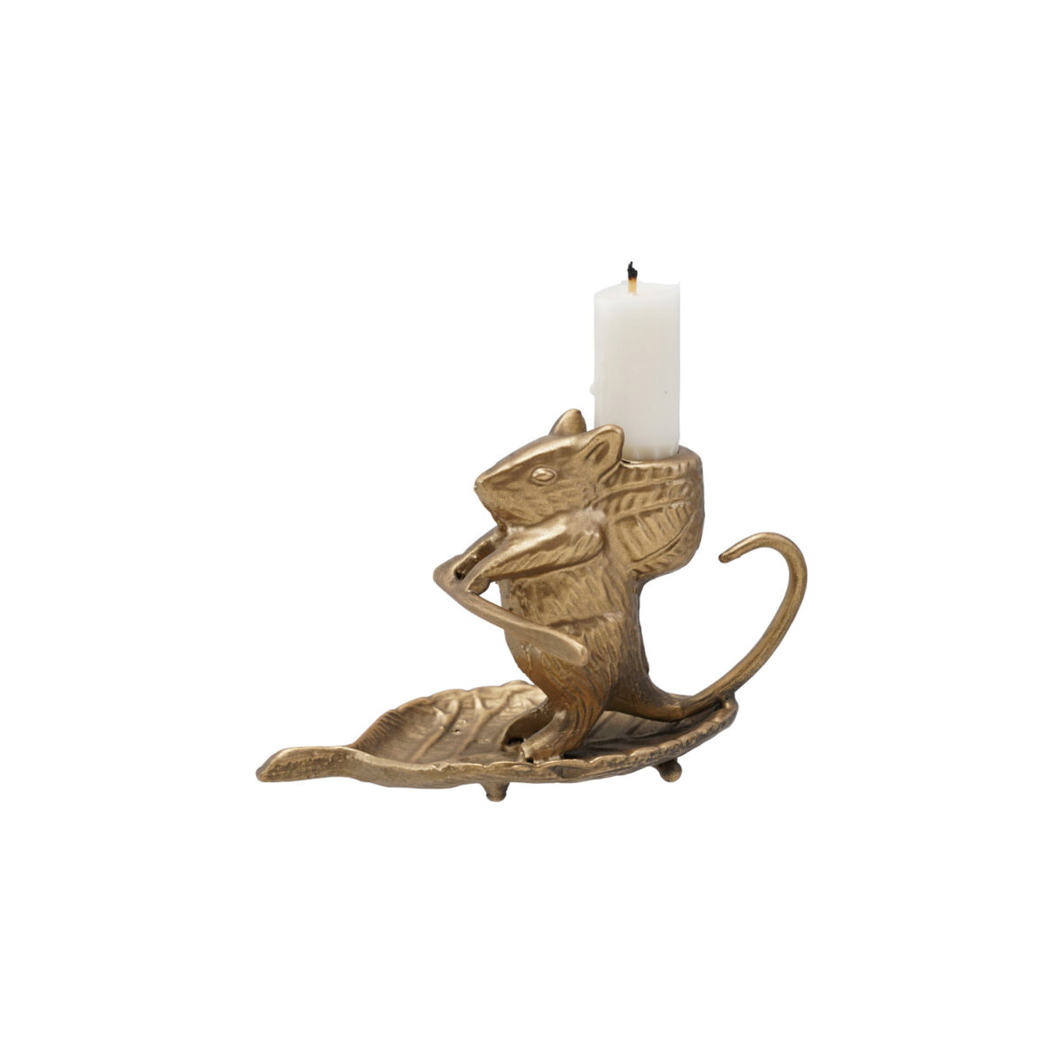 Cast Metal Mouse Taper Holder (Set of 2) - Image 2