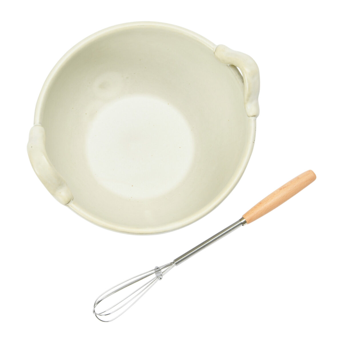 Stoneware Batter Bowl with whisk - Image 4