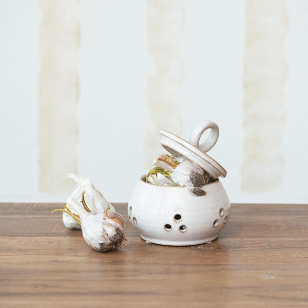 Stoneware Garlic Onion Keeper