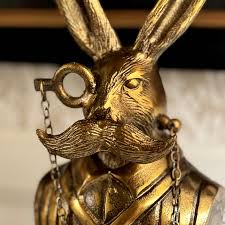 Eric - Moustached Hare Bust