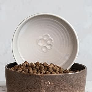 Classic Stoneware Pet Bowl – Cream