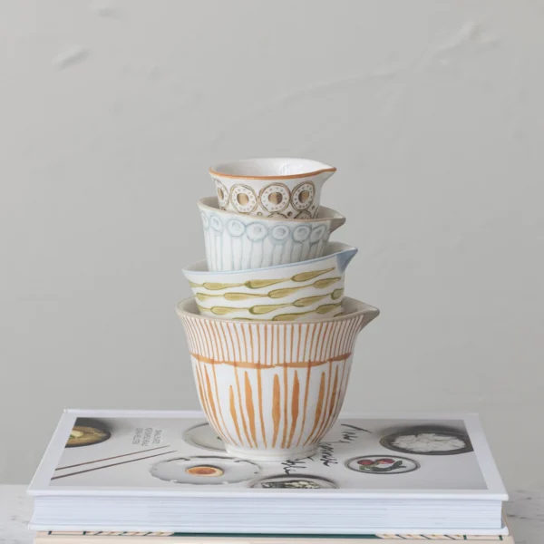 Gathered Provision Stoneware Measuring Cups