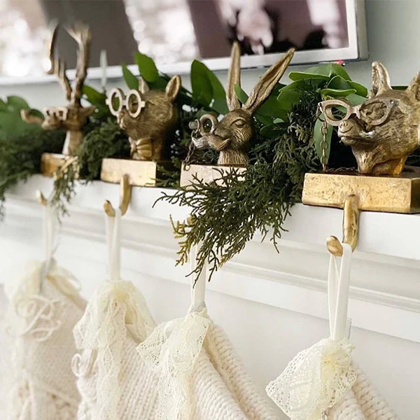 Holiday Menagerie - Cast Metal Stocking Holders (8 styles)