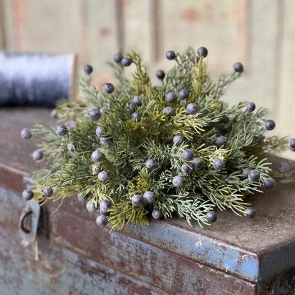 Frosted Juniper Half Sphere | 12"